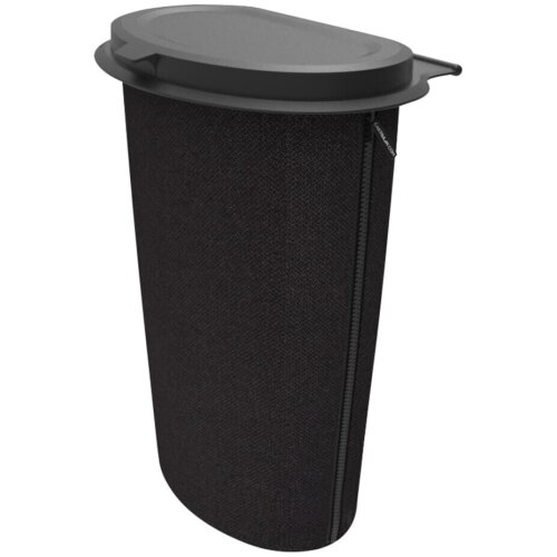 FLEXTRASH Trashbin L schwarz mit Kopfst.Halt.