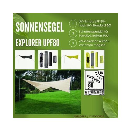 Explorer 3x4m Sonnensegel - Sand (42231)